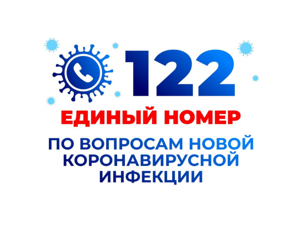 122 - Единый номер по вопросам новой коронавирусной инфекции